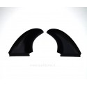 Twin fin glass flex Black- Futures system 