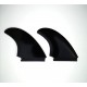 Twin fin glass flex Black- Futures system 