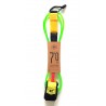 Hurricane leash- BIG WAVE 7Ft x 7mm - Fluro green, Red ,yellow