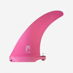 JUST - 7.5" LONGBOARD SINGLE FIN - Pink TINT FIBERGLASS