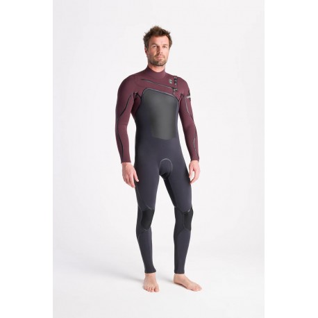 C- skins -NUWAVE WIRED 4:3 MENS CHEST ZIP STEAMER-Tg M